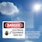 Signmission Electrical Equipment Keep Out Danger Sign, Vinyl Decal, 5in W x 3.5in L, 2PK OS-2PACK-DS-D-35-L-1738 - alternate 6